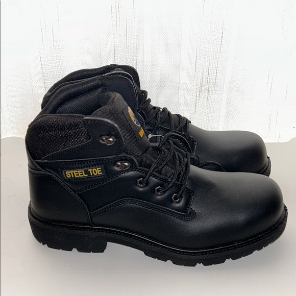 NWT Brahma Steel Toe Boots Black, Men 13W Oil Slip Resistant-Leather-MNBR46DP003 - Picture 5 of 8